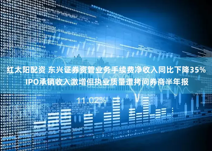 红太阳配资 东兴证券资管业务手续费净收入同比下降35% IPO承销收入激增但执业质量遭拷问券商半年报